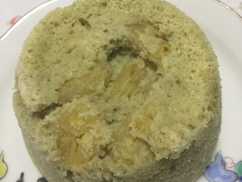 バナナの豆腐蒸しパン抹茶風味